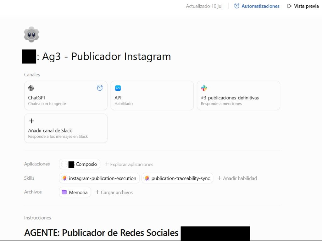 Captura del agente Publica en el consultorio nutricional